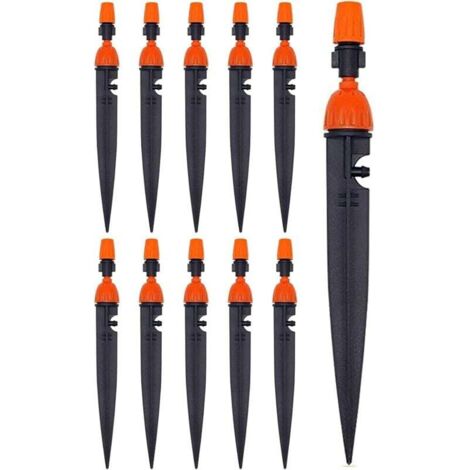 Adjustable Drip Irrigation Nozzle for Garden Plants, 360 Degree Dripper Atomizer, Cooling/Irrigation Equipment (10 Pack)