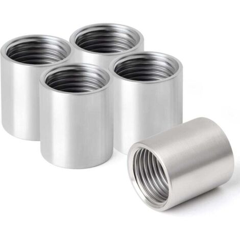 3/4" Straight female threaded stainless steel fitting, 304 stainless steel straight connectors, female pipe fittings, 5pcs (DN20)