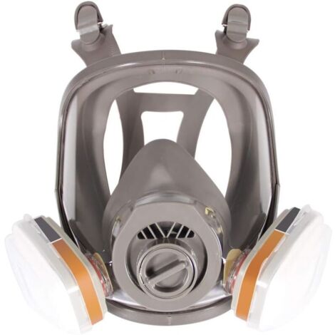 6800 Full face respirator, face protection helmet for painting work, organic vapors and dust, two types of connections (1/5)