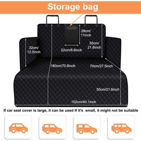 Car Trunk Protector Cover for Dogs with Side Protection, Waterproof and Non-Slip, Universal Fit for Cars and SUVs, Easy to Clean, Black (1/5)