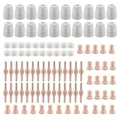 120pcs PT31 Plasma Cutter Consumables Parkside Cut 30 40 50 Plasma Cutter Consumables Plasma Cutter Accessories Electrode Nozzle