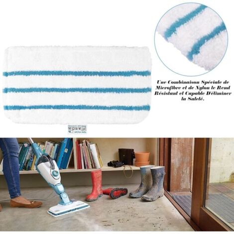 8 Stück Waschbar Mikrofaser Pad für Black & Decker Steam Mop
