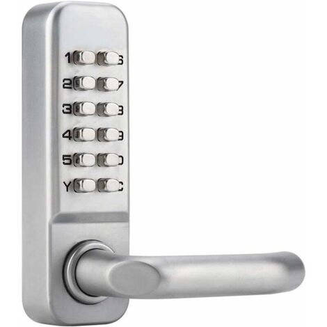 Waterproof Mechanical Combination Lock, 1-11 Digit Code, Security Password, Keyless Mechanical Combination Lock for Wooden Office Doors