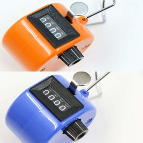 4-Digit Handheld Counter, Set of 2 Mechanical Counters, Battery-Free ...