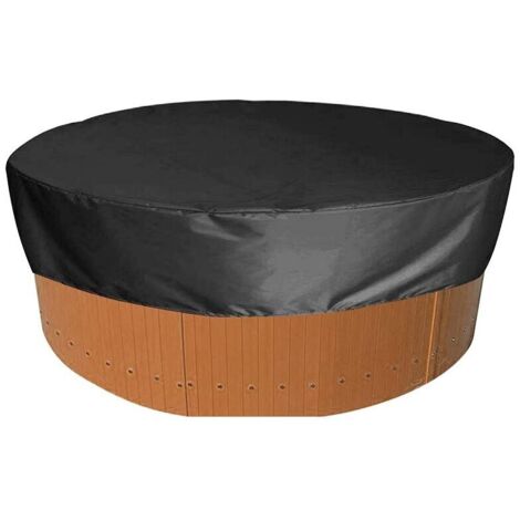 Round Pool Cover, Solar Cover for Outdoor Pools, Hot Tubs, Bathtubs, Waterproof and UV Resistant Protective Cover, 420D for Hot Tubs and Outdoor Bathtubs (Ø 200 cm, Height 30 cm)