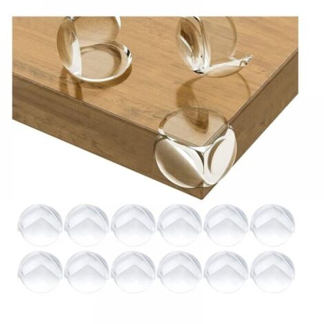 12 Pack Baby Table Corner Protectors - Baby Safe Corner Guards for Desks, Cribs, Fireplaces, Tables, Corners & Soft Edges + Safe Rounded Corners (1/5)