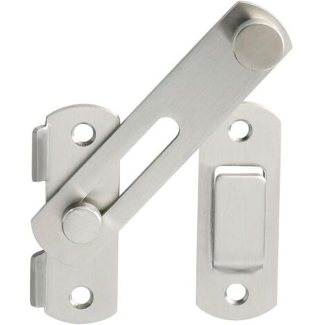 High Performance Folding Door Bolt, Door Security Lock, Silver