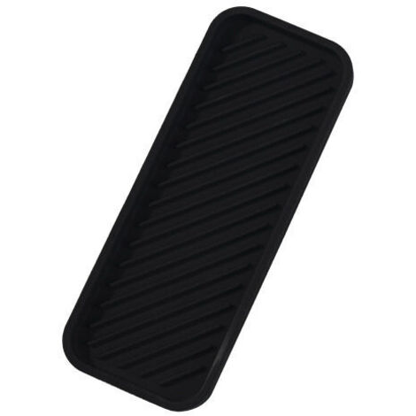 Silicone Sponge Holder (Black), Silicone Sink Organizer, Non-Slip Soap Dish, Kitchen Storage Container for Soaps, Sponges and Brushes (1/5)