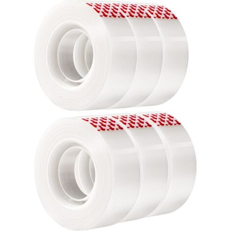 6-Pack Invisible Adhesive Tape, 1.8cm x 26m (1/5)