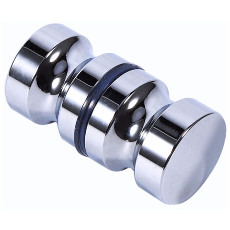 Round Aluminum Alloy Shower Door Handle for Bathrooms, Glass Doors, Sliding Doors (1/5)