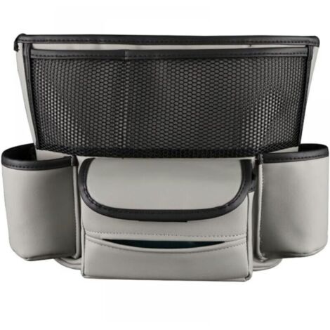 (Gray) Car Storage Bag, Detachable Car Storage Bag with Large Capacity