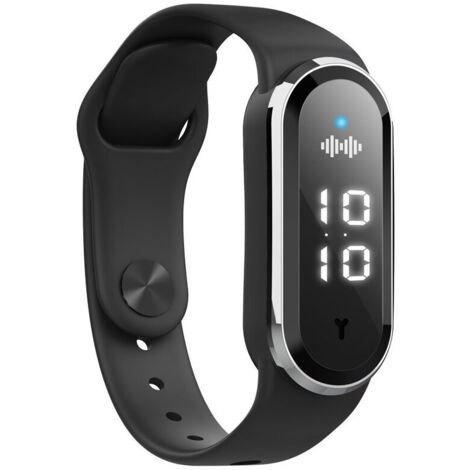 Black Smart Insect Repellent Bracelet, Ultrasonic Electronic Mosquito Repellent Watch for the Elderly, Children, Adults and Pregnant Women (1/5)