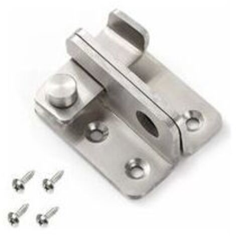 Small Anti-Theft Door Bolt, Stainless Steel Lever Lock with Padlock, Security Door Locks, Left Opening (1/5)
