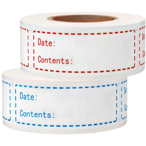 1000 Pcs Removable Food Expiration Date Stickers, 2.95 x 0.98 Inch, for Food Storage and Freezer Reminder. (1/5)
