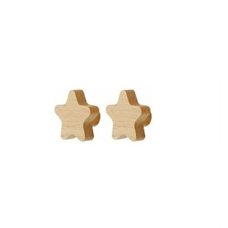 Set of 2 Kids Wall Hooks, Wooden Wall Hooks for Hanging Bags, Towels and Coats, Scandinavian Decor, Modern Design (1/5)