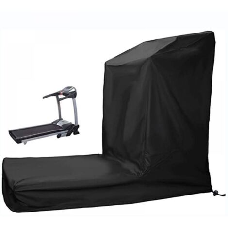 Black Waterproof Dustproof Treadmill Cover (20694170cm) with Zipper - Oxford Fabric - for Indoor and Outdoor Use