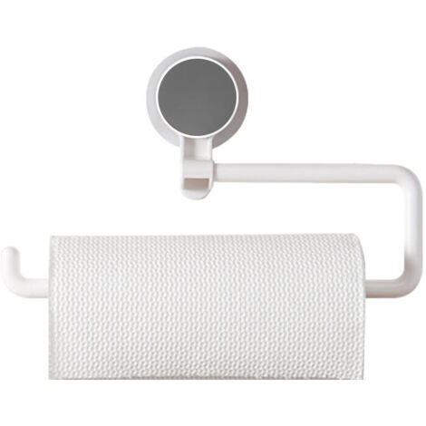Wall-mounted paper towel holder, multi-functional, rotating paper towel holder, strong adhesive, for kitchen, bathroom, living room, office (1/5)