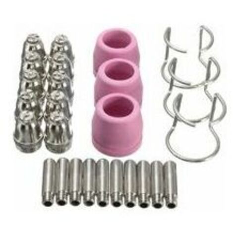 26-piece plasma cutter consumables set for SG-55, AG-60, WSD-60P cutting torch nozzle (1/5)