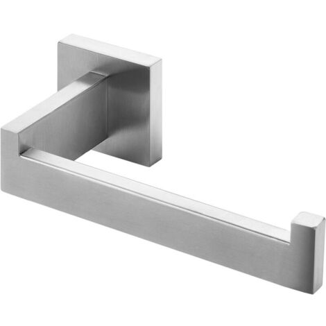 Brushed Steel Toilet Paper Holder, Stainless Steel Toilet Paper Holder for Bathroom and Kitchen (Square) (1/5)