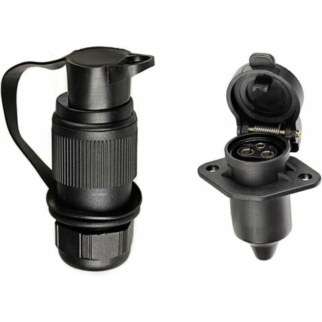 3-pin trailer plug and 3-pin trailer socket, 3-pin tractor plug, connection (1/5)