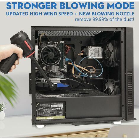 Clean Spray Air Computer 3-in-1 Computer Vacuum Cleaner, Compressed Air Blower, Cordless ...