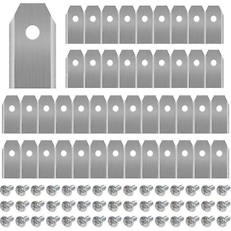 45 Titanium Blades for all Husqvarn/Automower/Yardforce/Gardena Robotic Lawnmowers (3g-0.75mm) with 45 Screws, Replacement Blades for Models 105.3 (1/5)