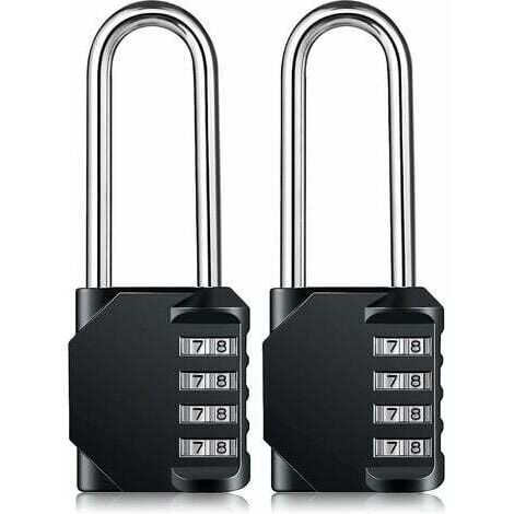 Heavy Duty Combination Lock - Weatherproof Padlock, Resettable Lock, 2.5" Shackle, 4-Digit Zinc Alloy Combination Lock for Garden Sheds and Fences