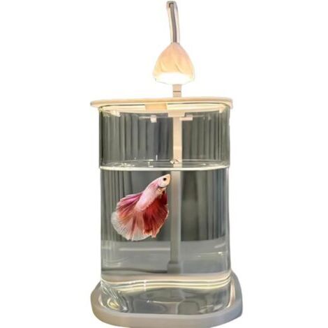 Creative LED glass desktop aquarium, energy-saving, USB powered, micro ecological healing landscape aquarium decorative ornaments (without decorations) (1/4)