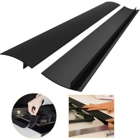 Set of 2 Silicone Edge Strips for 63cm Kitchen Countertops (1/4)