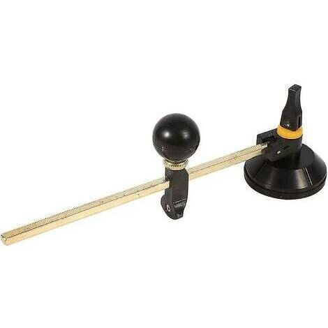 Round Glass Cutter with Suction Cup, Diamond Circular Blade for Professional Hobby Glass Cutters – Diameter 300 mm (1/4)