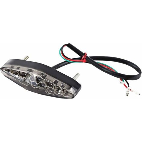 Universal Motorcycle Tail Light, 12V 15 LED Motorcycle Tail Light, Brake Lights, Motorcycle Taillights, Brake Lights (Colorful)