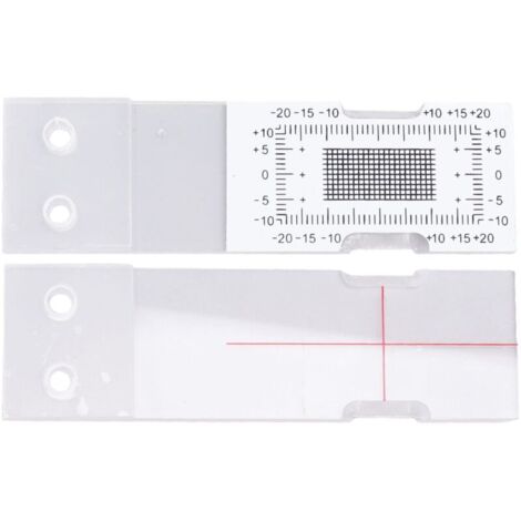 Acrylic Crack Gauge, Corner Crack Comparison Sled for Crack Monitoring in Buildings and Concrete