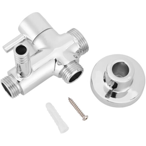 Shower Head Diverter Valve, Wall Mount Base, Mounting Accessories, Shower Diverter Valve, Copper, G1/2" Material