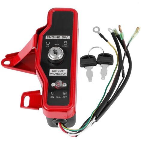 Ignition Key Switch Box for Gasoline Generator, Accessories for 168F/170F/GX160/GX200/GX210