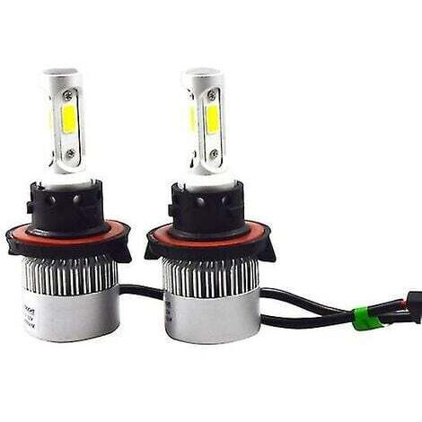 2pcs S2 LED Headlight Bulb 36W 9-32V 8000lm Waterproof High Low Beam Integrated Headlight Car Headlight (H13) (1/4)