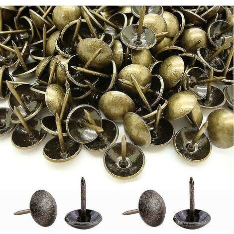 500 Upholstery Tacks, Heavy Duty Decorative Upholstery Tacks, 17 x 11mm (1/4)