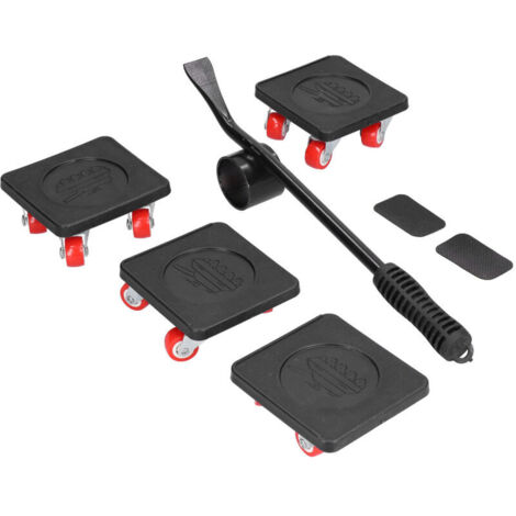 Furniture Moving and Lifting Set, Furniture Casters with 360° Swivel Wheels, Effortless Moving of Heavy Furniture, Load Capacity 800kg (1/5)