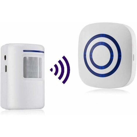 Bewegungsmelder, Alarm, Sirene, Infrarot-Bewegungsmelder, drahtloser Alarmsensor, PIR-Kit, Bewegungsmelder, Infrarotdetektor, 38 Klingeltöne (1/5)