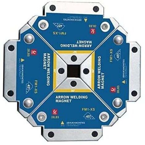 Schweißmagnet, 4 Stück, 13 kg Haltekraft, Mehrwinkel-Positionierhilfe 45°, 90°, 135°, Hilfspositionierwerkzeuge