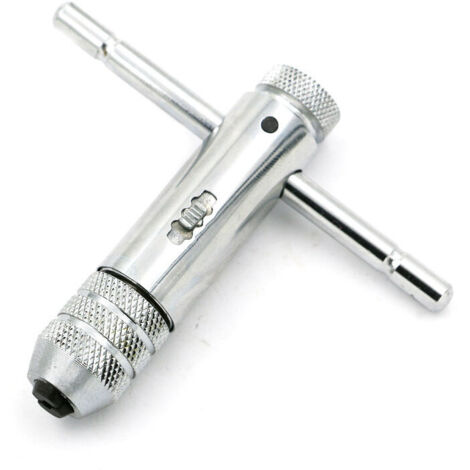 Adjustable Tap Ratchet Wrench T-Handle M5-M12 Capacity Tap Cutter Ratchet Wrench Tapping 120mm Body