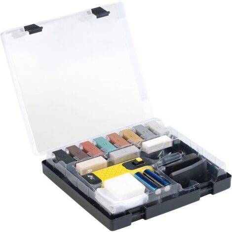 Laminate and wood repair kit - 11 colors, batteries and accessories included