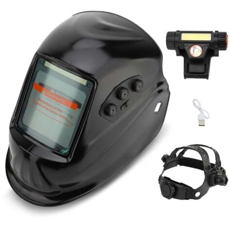 Automatic Welding Helmet with LCD Screen for Tig Mig MMA Welding and Grinding (Black) (1/5)