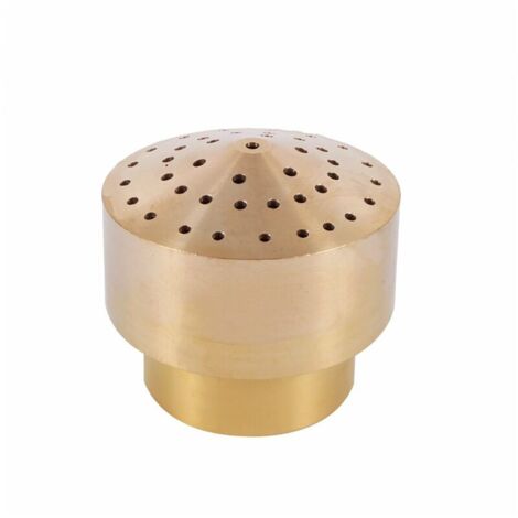 Jeffergarden Fountain Nozzle, Brass Column Garden Pond Fountain Water Nozzle Sprinkler Spray Head Gold 1/4"/1/2"/3/4", 1 PC (1/4")