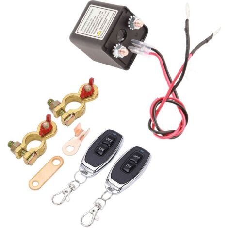 DC12V Remote Battery Cut-Off Switch, Anti-Theft Car Circuit Breaker Prevents Battery Discharge, for RV ATV Car Boat, Control Distance (250A) (1/5)