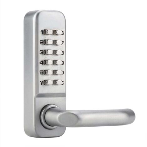 Waterproof mechanical combination lock, 1 to 11 digit code combination, security password, keyless mechanical combination door lock for wooden office doors