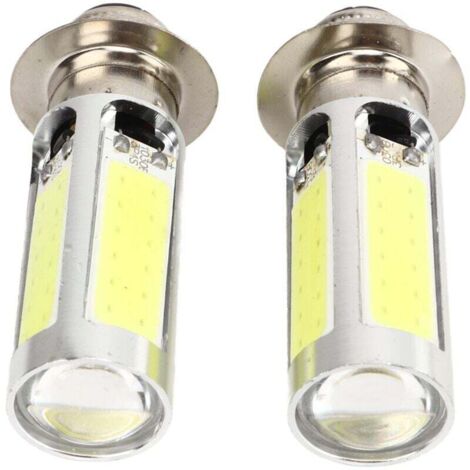 2x 6000K White H6M COB LED Motorcycle/ATV Fog Light Bulb PX15d P15D251
