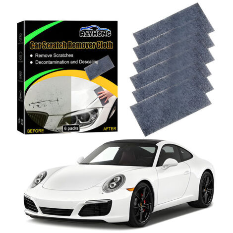 6pcs Nano Sparkle Cloth, car scratch repair cloth, versatile repair cloth for scratches, paint, scrapes, water stains and surface polishing