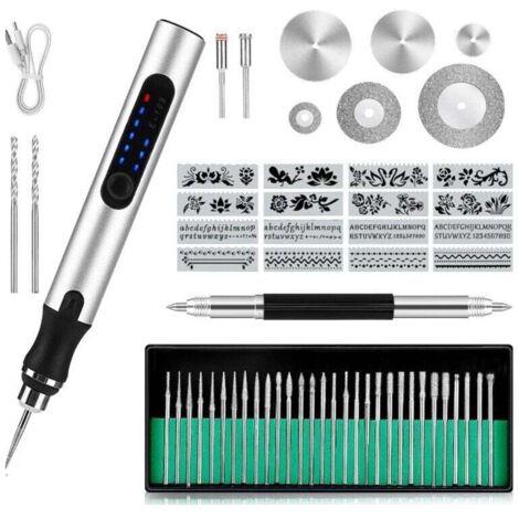Cordless Electric Engraving Pen, Multifunctional Engraving Tool, Mini DIY Engraving Tool, Portable Rotary DIY Tool, USB Rechargeable, For Metal, Glass, Stone, Plastic