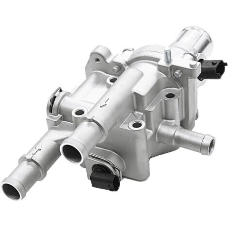Engine coolant thermostat housing compatible with Chevy Cruze 2011-2016, Chevy Sonic 2012-2018, Chevy Trax 2013-2018 – Replaces 25199824, 25192228, 902-033,15-818 44.