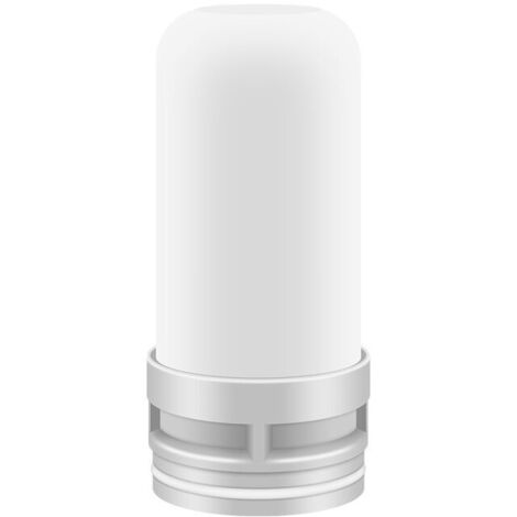 Faucet-mounted water filter system, compatible with kitchen and bathroom use. Reduces unpleasant chlorine and lead tastes (single filter element).